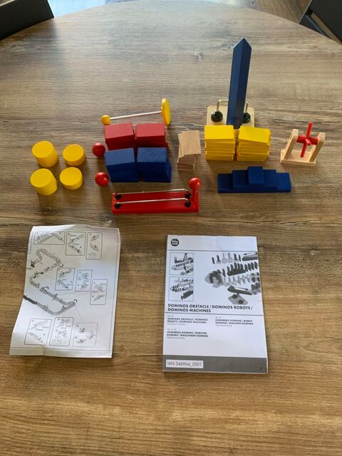 Jeu enfants Play Tive en bois     Dominos Obstac 8 Saleilles (66)