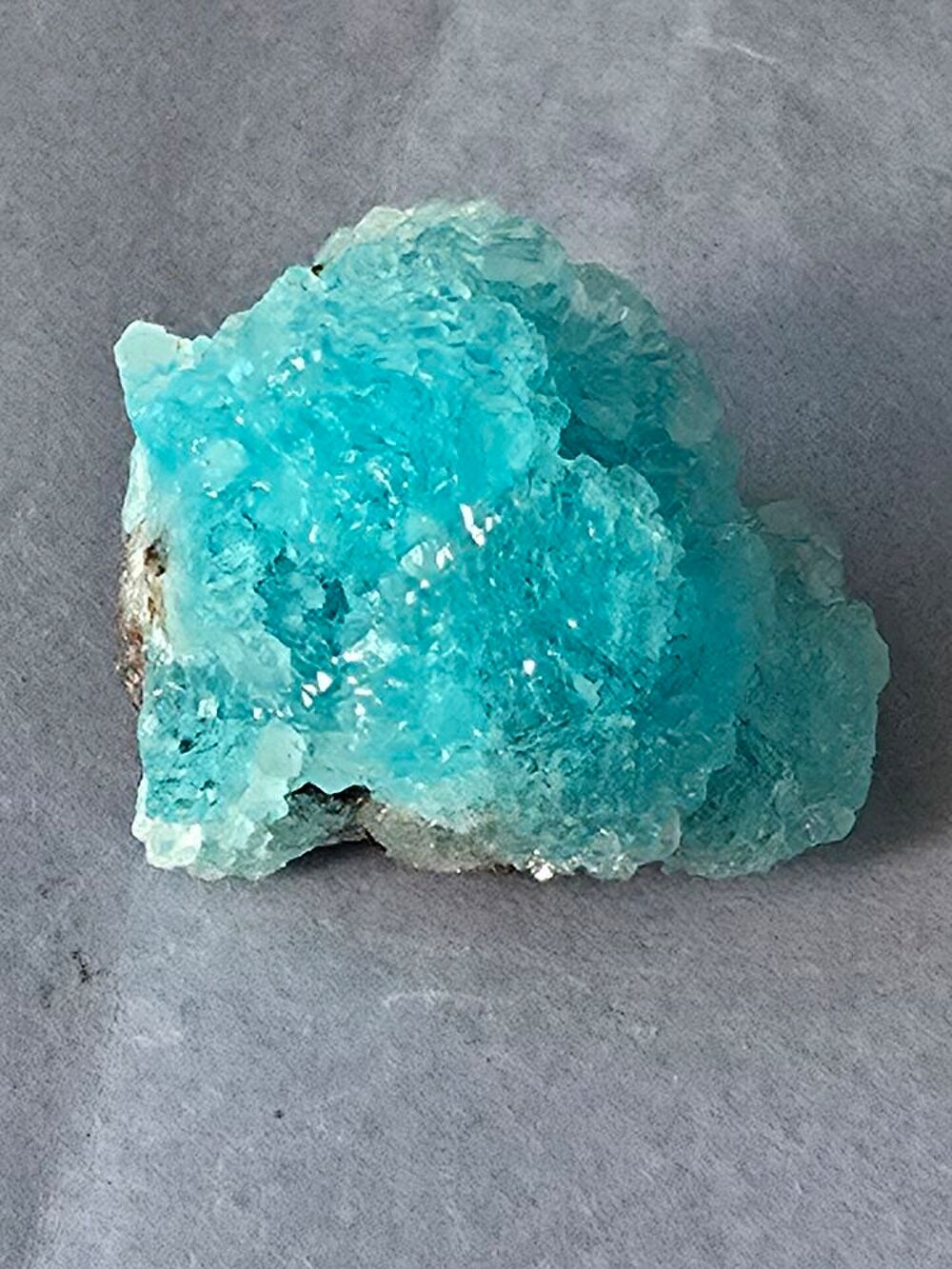 Pierre Naturelle H&eacute;mimorphite Turquoise Cristallis&eacute;e 2,5 cm 