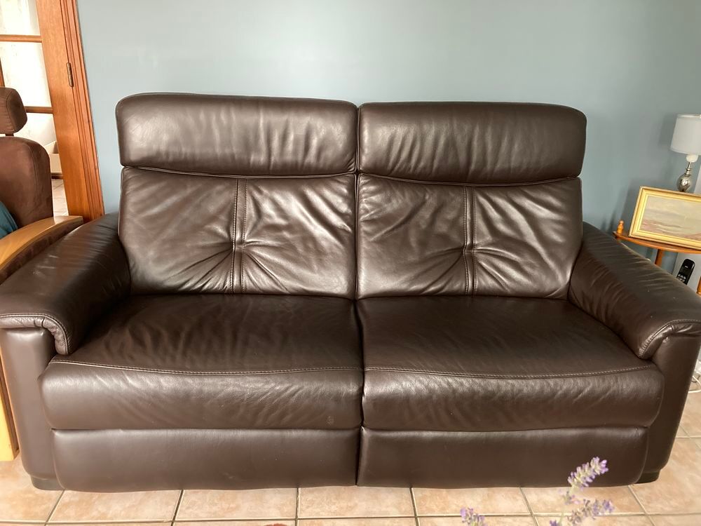 SALON CUIR MARRON Meubles