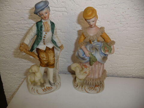 N�2  COUPLE DE FIGURINE EN BISCUIT VINTAGE 5 Sartrouville (78)