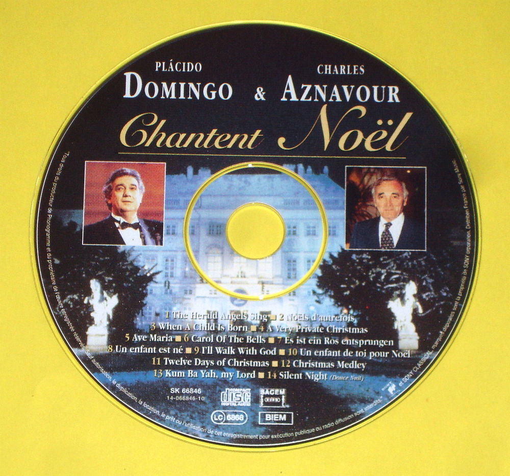 PLACIDO DOMINGO &amp; CHARLES AZNAVOUR CHANTENT NOEL - CD CD et vinyles