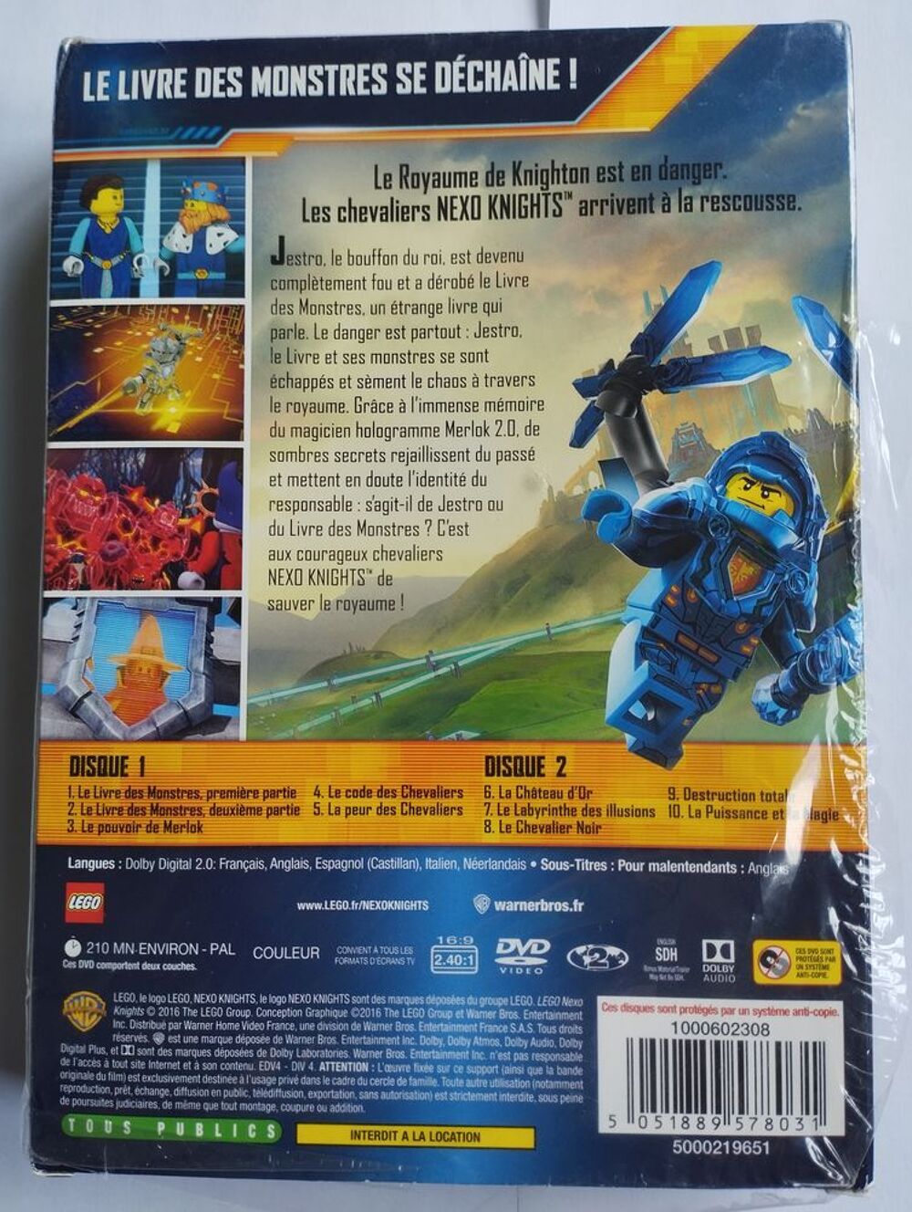 Coffret DVD Lego NEXO KNIGHTS Saison 1 DVD et blu-ray