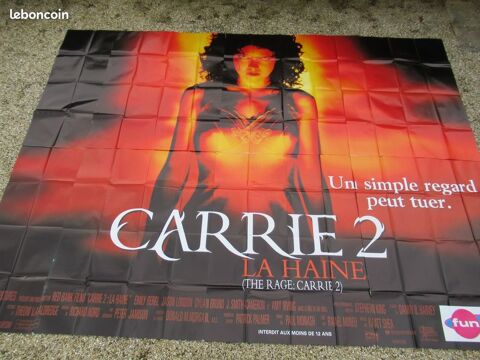 Rare affiche g�ante de cin�ma 300x400 cm film CARRIE 2 39 Curtafond (01)