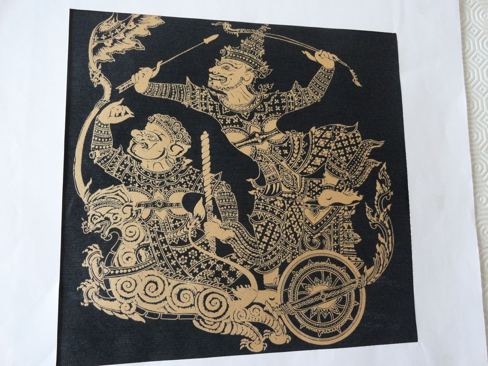 Peintures sur soie de THAILANDE 
