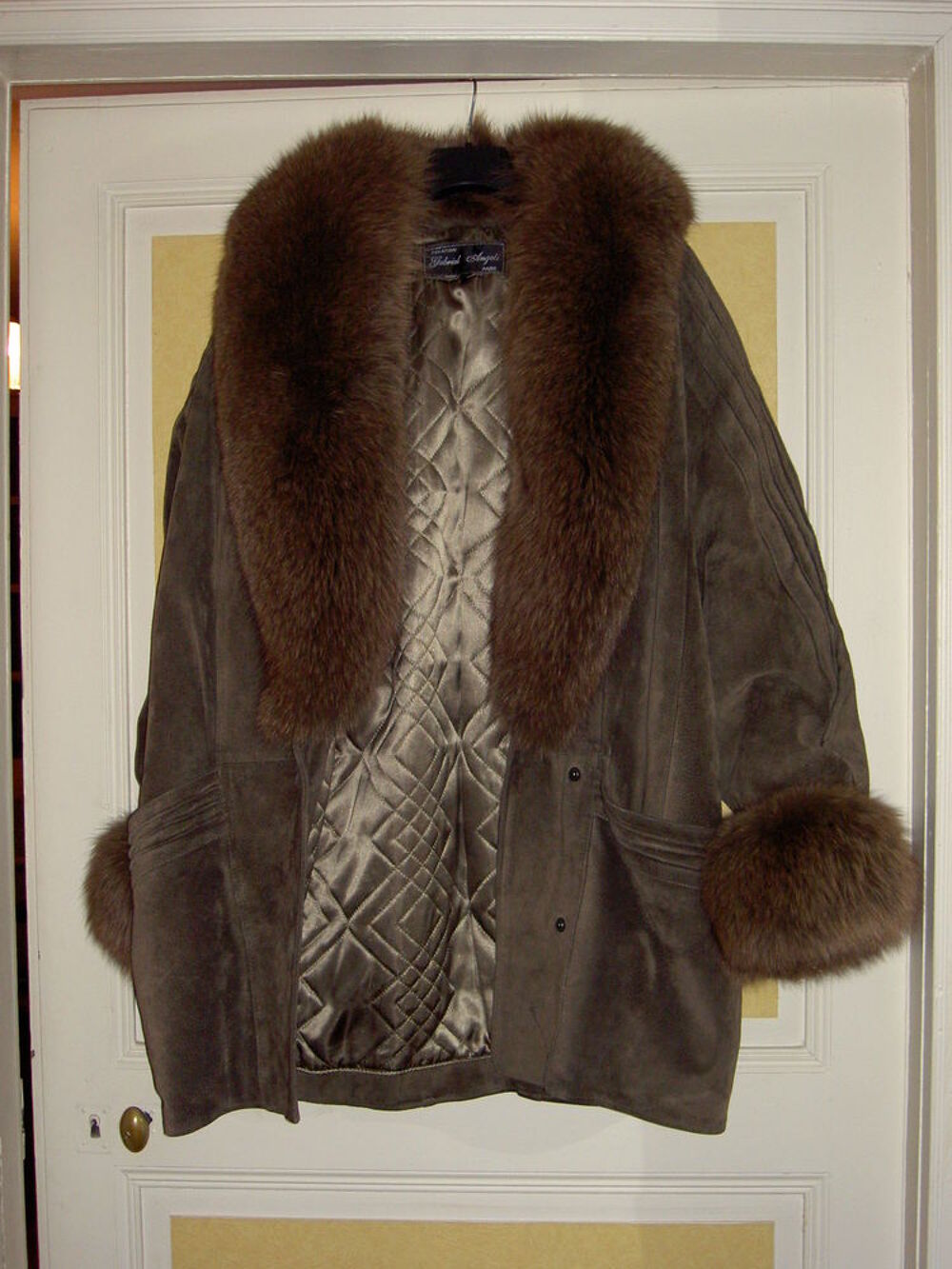 VESTE - MARRON EN CUIR - GABRIEL ANGELI Vêtements