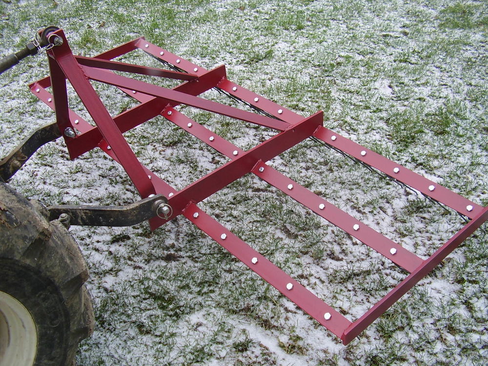 herse de prairie micro tracteur ( 200 cm ) Jardin
