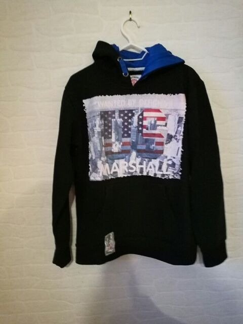 Sweat à capuche noir marque US Marshall taille 14 ans 6 Villiers (86)