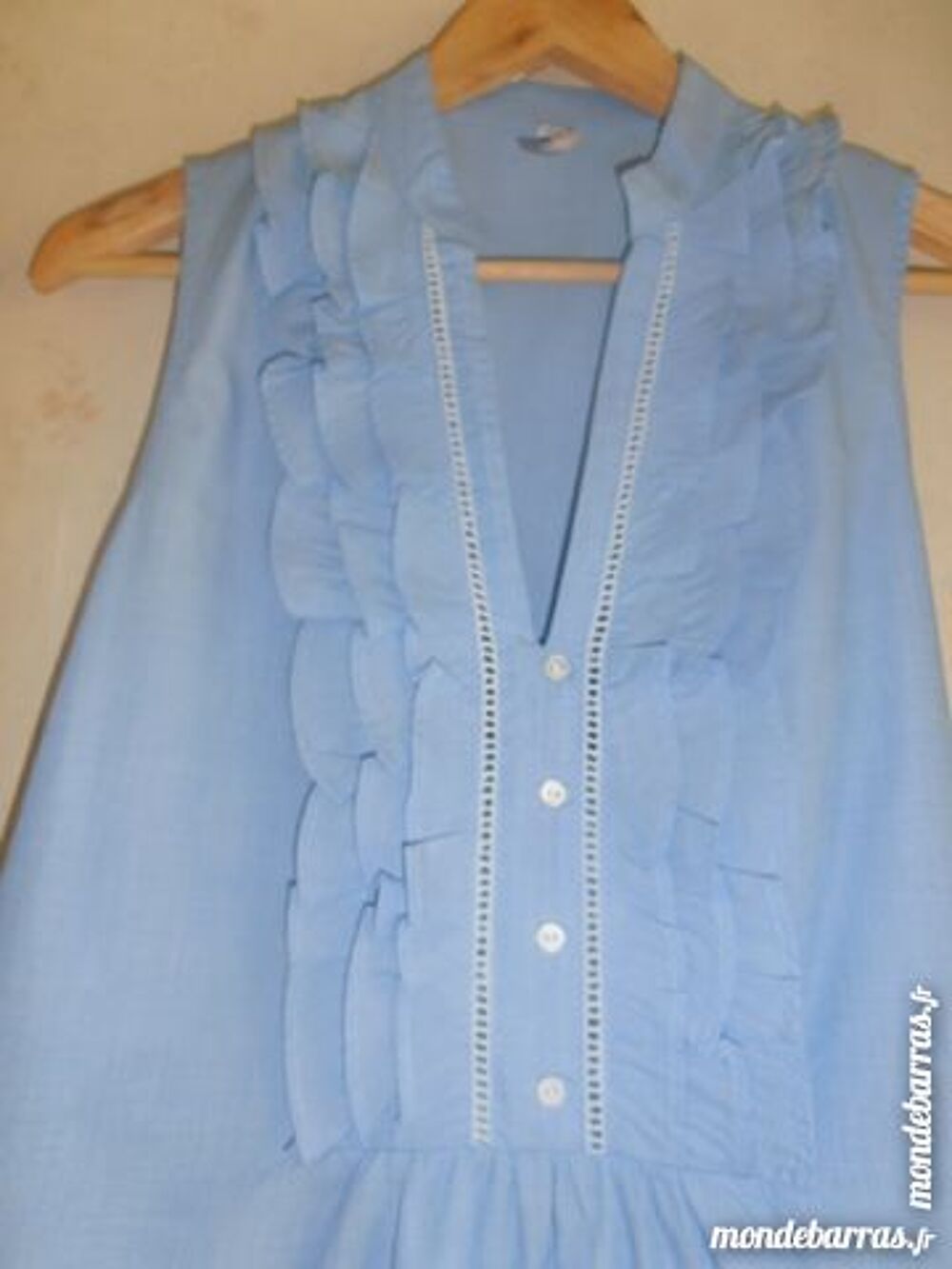 Tunique bleue volant&eacute;e (59) Vêtements