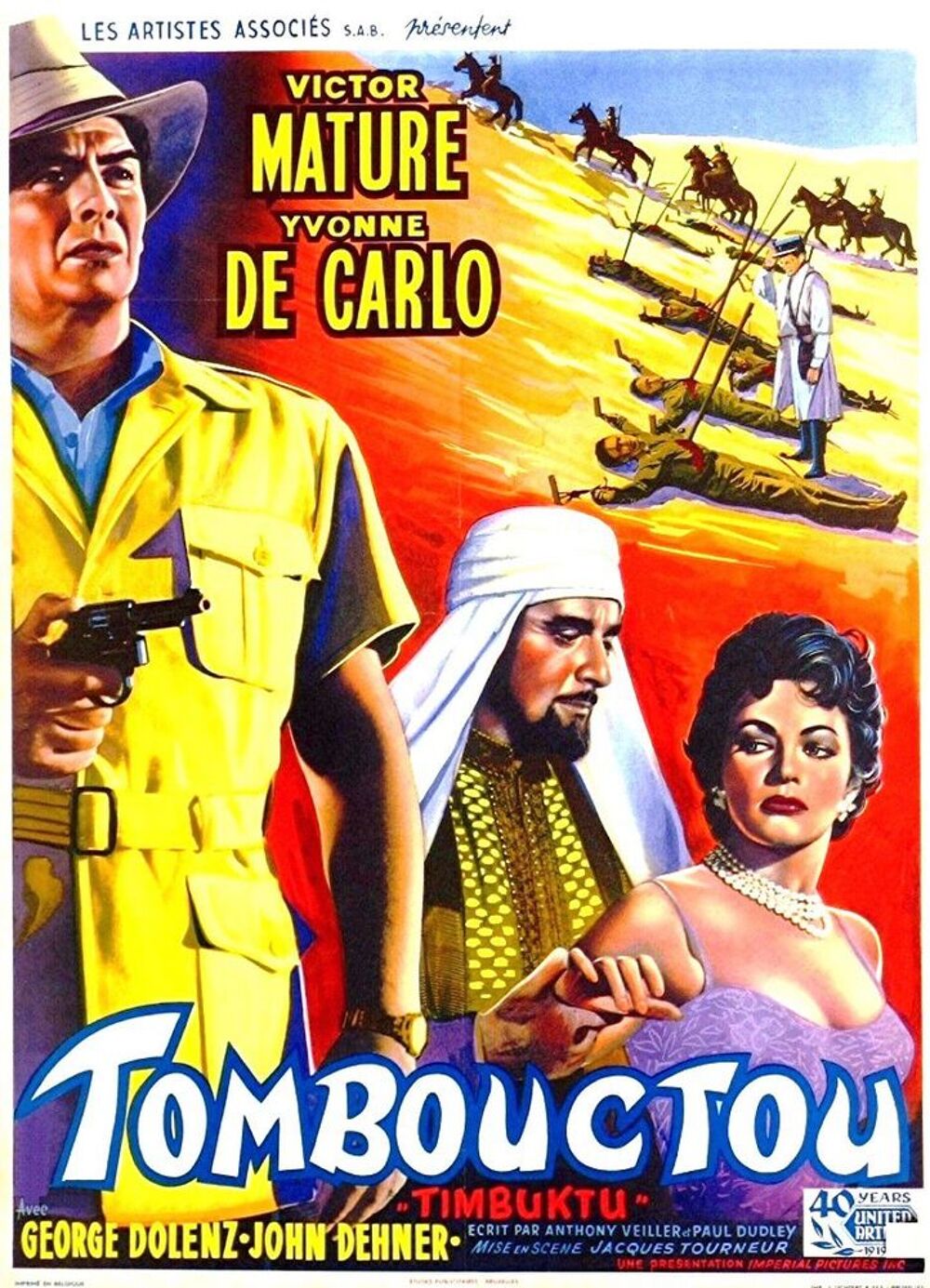 TOMBOUCTOU avec victor Mature (paypal accepte) (1958) DVD et blu-ray
