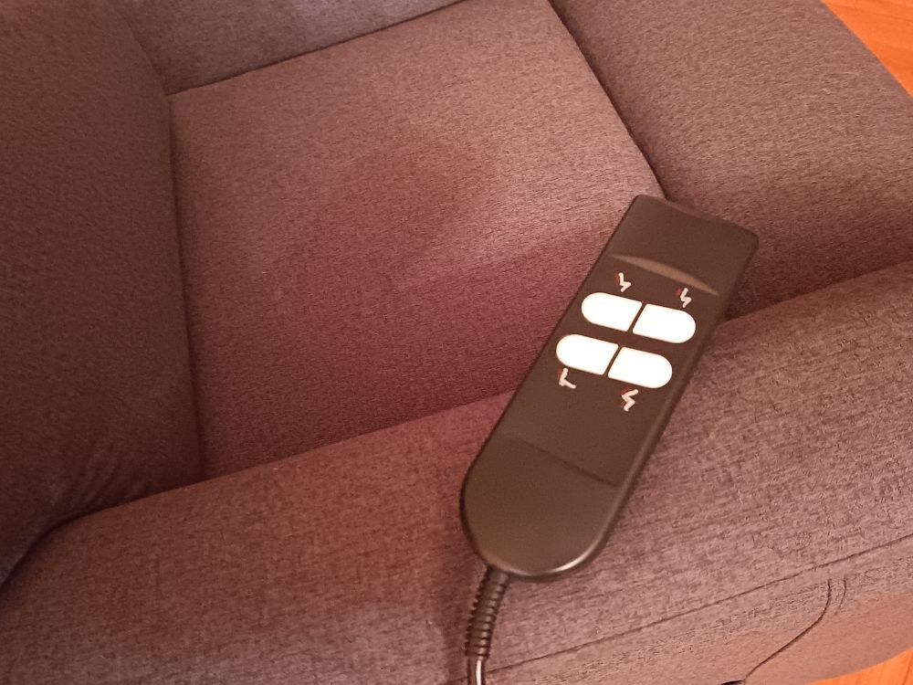 ALTOBUY Fauteuil Relax Et Releveur Electrique Tissu Gris Meubles