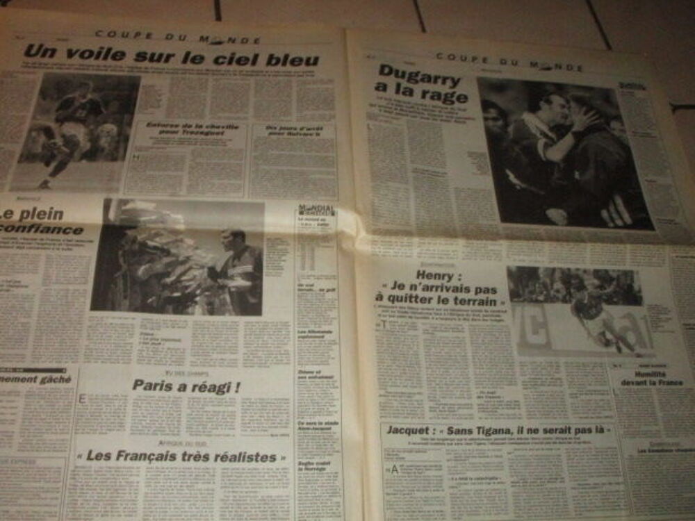 JOURNAL L EQUIPE 14 JUIN 1998 DISPARITION DE TABARLY 