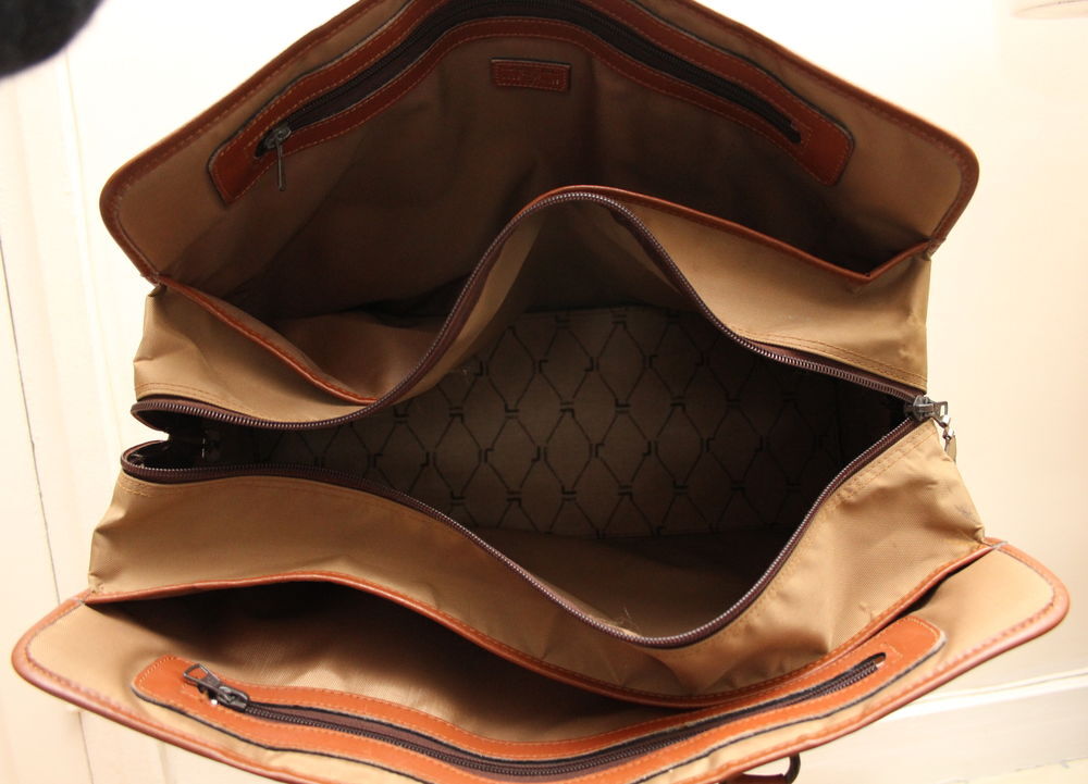 Sac cabas toile et cuir LANCEL Maroquinerie