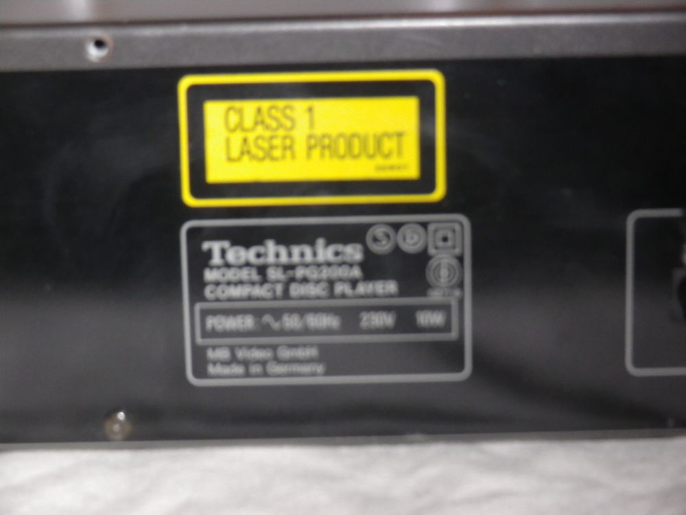 Lecteur cd audio technics compact disc player SL-PG200A sans Audio et hifi