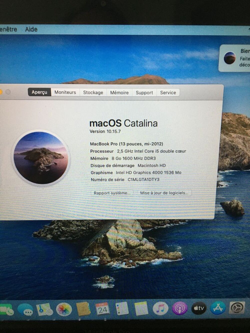 macbook pro 13 core I5 Matriel informatique