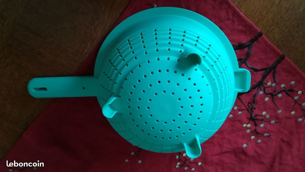 Passoire Double Tupperware Ambidextre Vert Ou Rose Fuchsia Cuisine