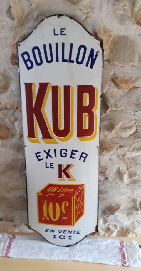 Plaque émaillée bouillon KUB. 750 Vierzon (18)