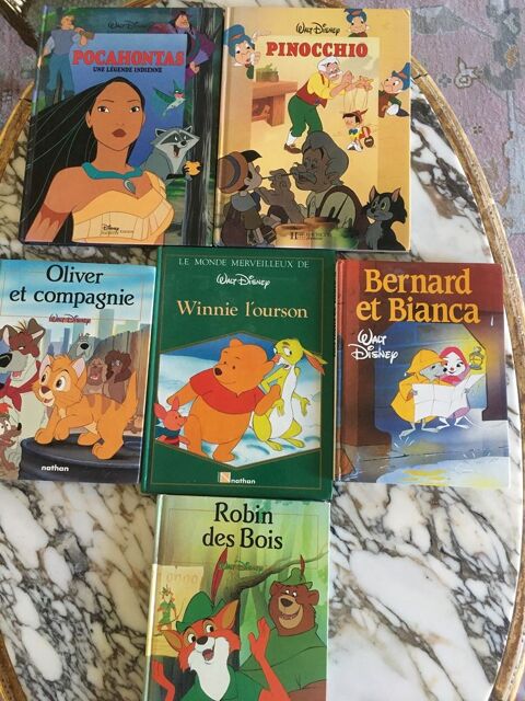 Lot de 6 livres reliés enfant : Walt Disney 40 Paris 15 (75)