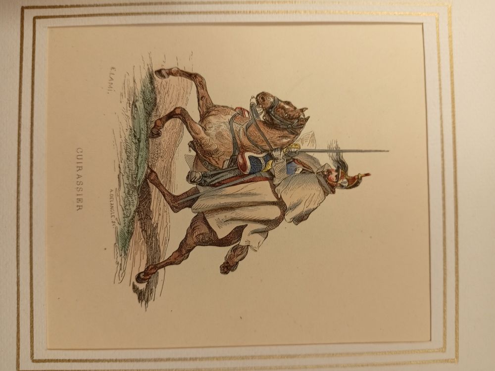 LOT DE GRAVURES ORIGINALES MILITAIRES DE 1830 