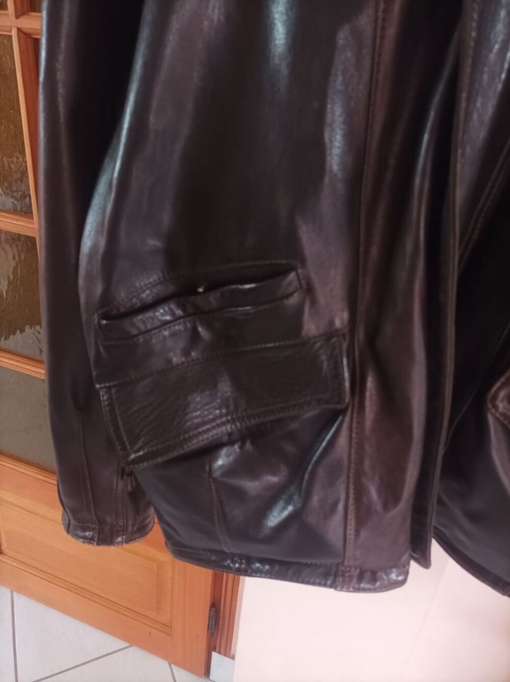 veste homme cuir Vêtements