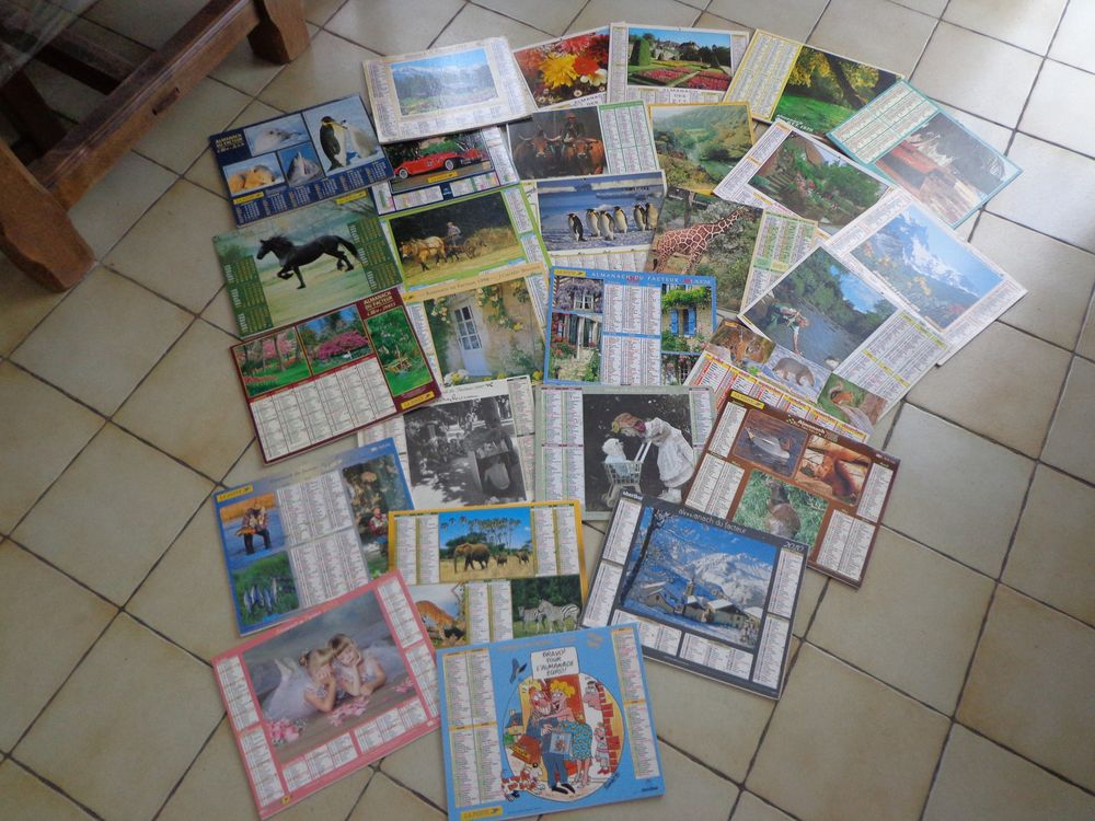 CALENDRIERS 1968 &agrave; 2025 