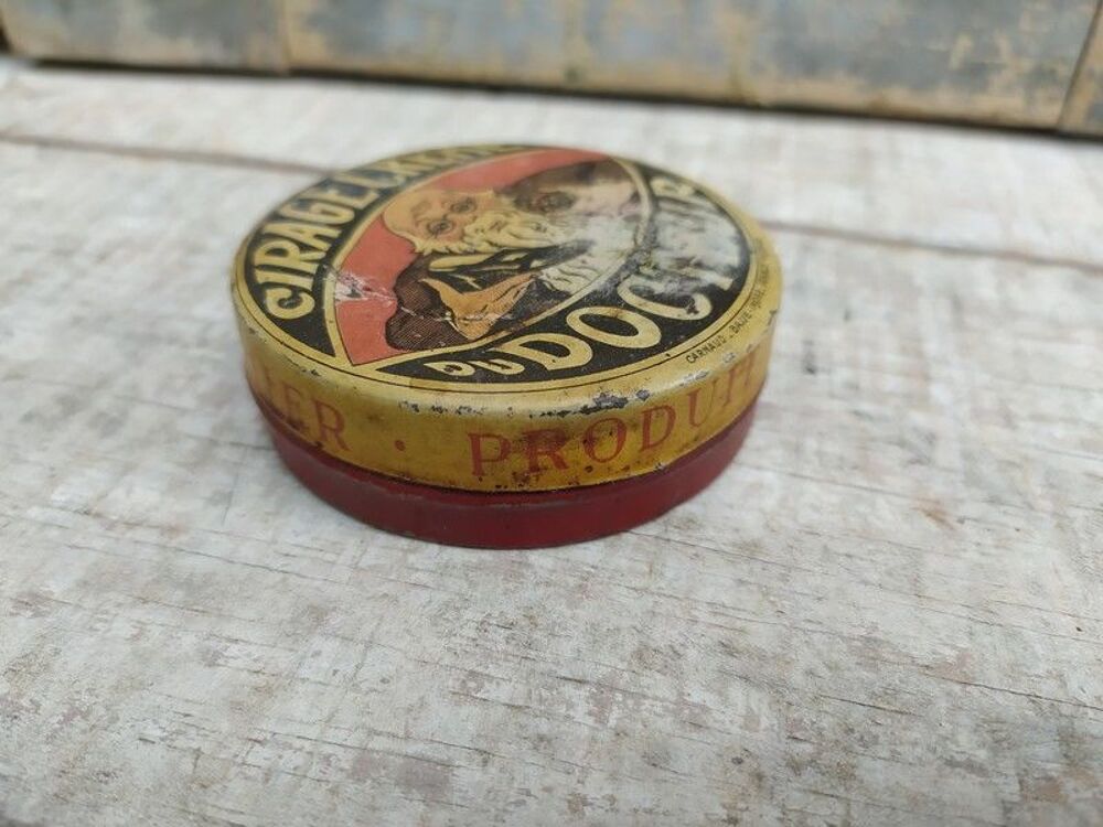 Ancienne Boite Publicitaire Cirage Cr&egrave;me du Docteur 