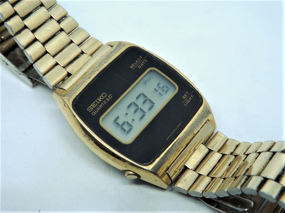 Rare montre Seiko LCD LC 0439-4029 1977 excellent &eacute;tat Bijoux et montres