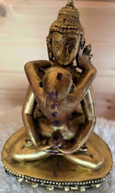 Statue bouddha Shakti bronze 88 Aubazines (19)