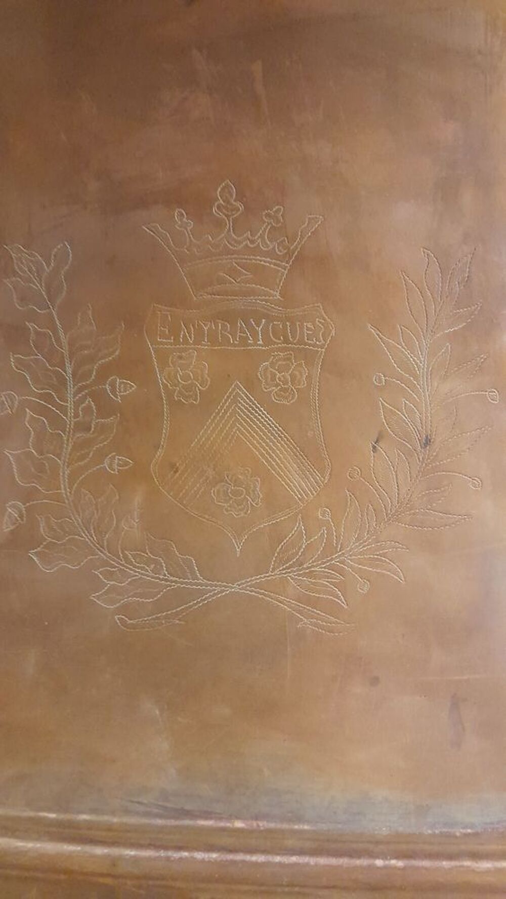 Fontaine en cuivre avec support Décoration