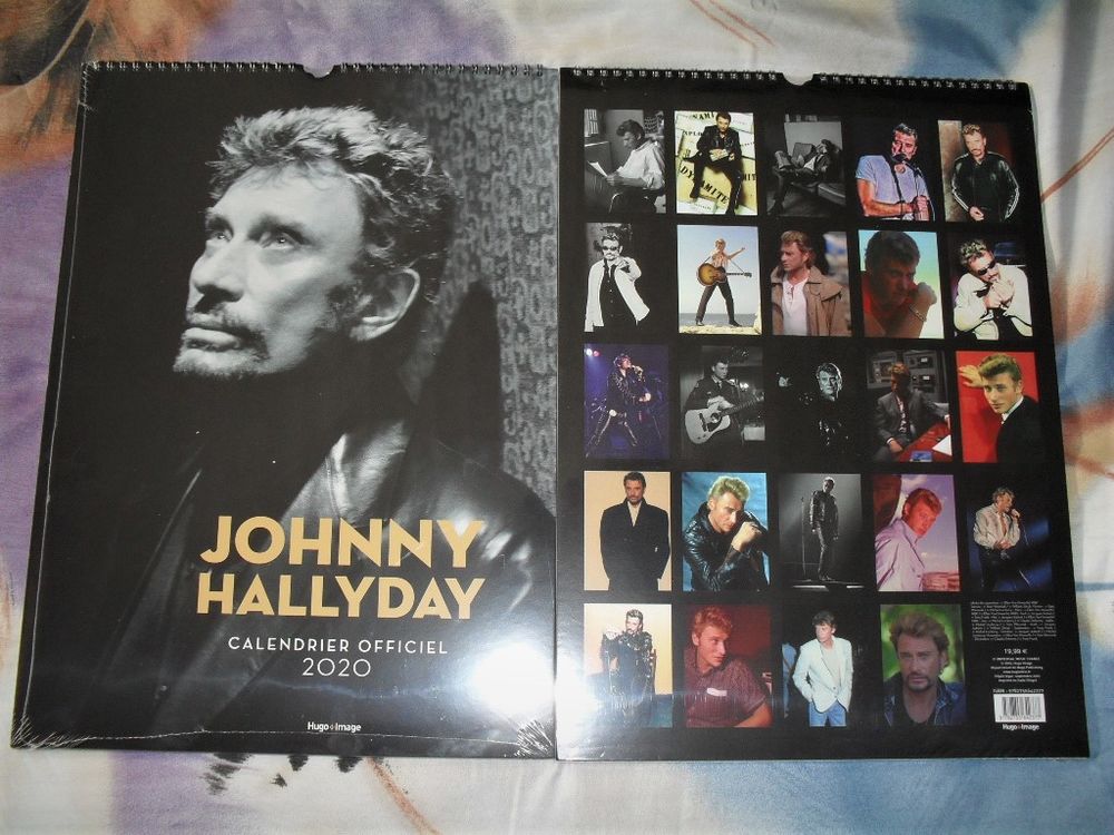 grand calendrier officiel 2020 / 24 photos johnny hallyday Décoration
