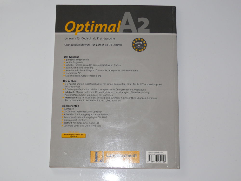 Livre: "Optimal A2" Livres et BD