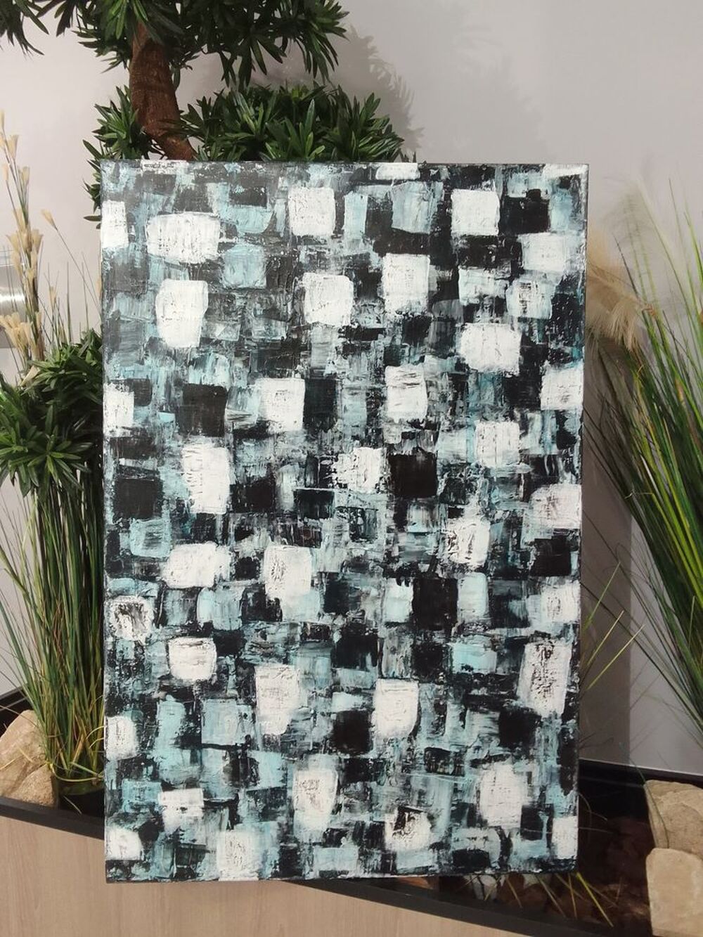Tableau abstrait fait main Décoration
