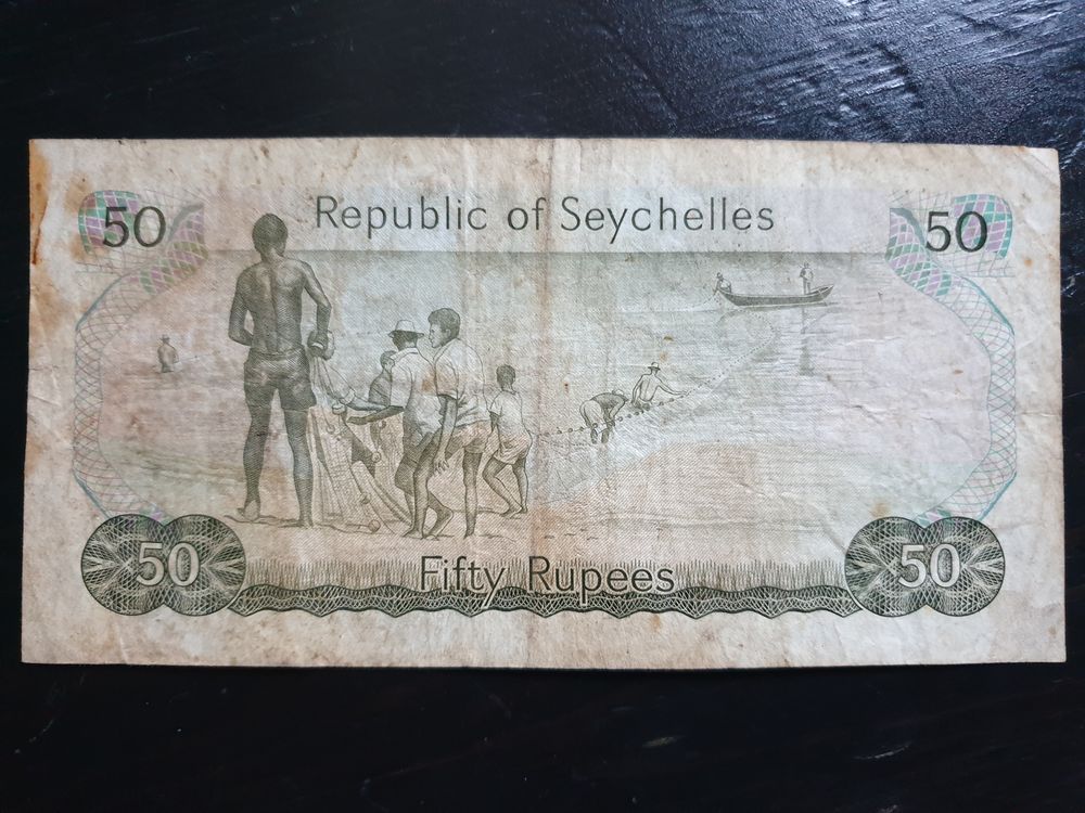 Billet 50 rupees Seychelles 
