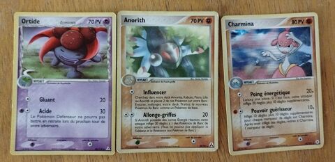 Lot de 3 cartes Pokmon  Ortide - Anorith - Charmina 15 Auch (32)