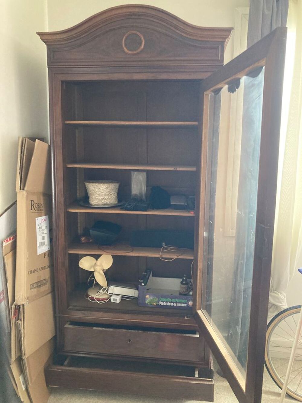 Biblioth&egrave;que Armoire &Eacute;tag&egrave;re Style Anglais Acajou Meubles