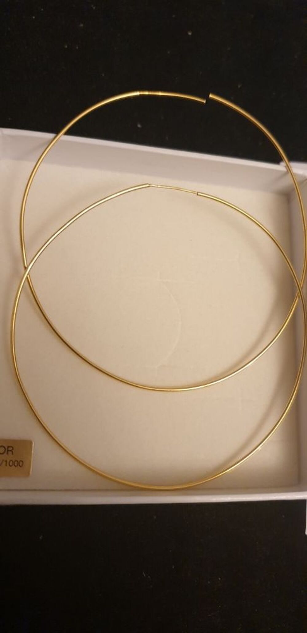 grandes creoles or 9 carats Bijoux et montres