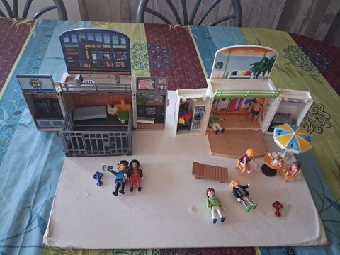 PLAYMOBIL 1 COFFRETS POLICE + 1 COFFRET CAFE 6159 Arès (33)