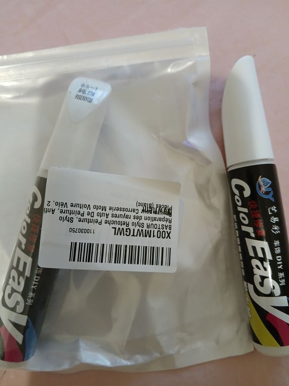 2 Stylo Retouche Peinture R&eacute;paration des rayures Auto moto Sports