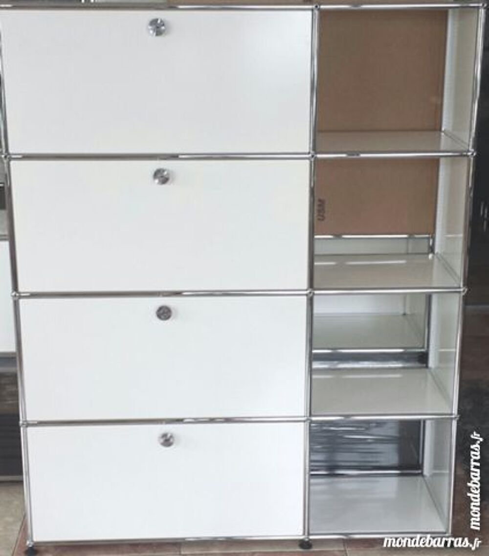 meuble blanc usm haller 8 cases 4 portes 4 niches Meubles