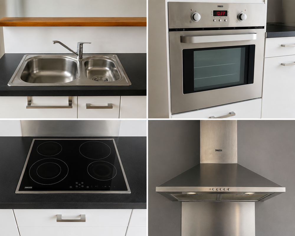 CUISINE &Eacute;QUIP&Eacute;E COMPL&Egrave;TE AVEC &Icirc;LOT CENTRAL ? &Eacute;LECTROM&Eacute;NAGER Cuisine
