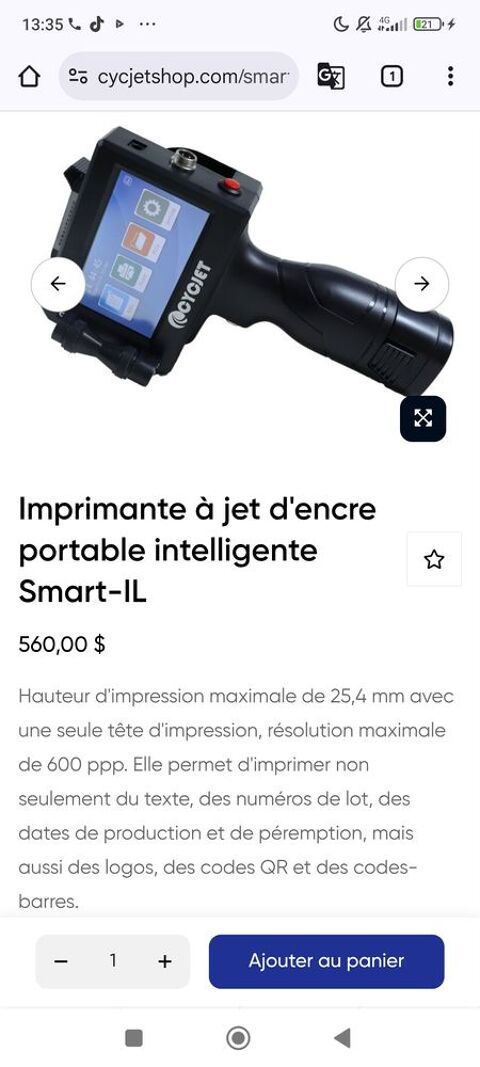 Imprimante a jet d'encre 0 59000 Lille