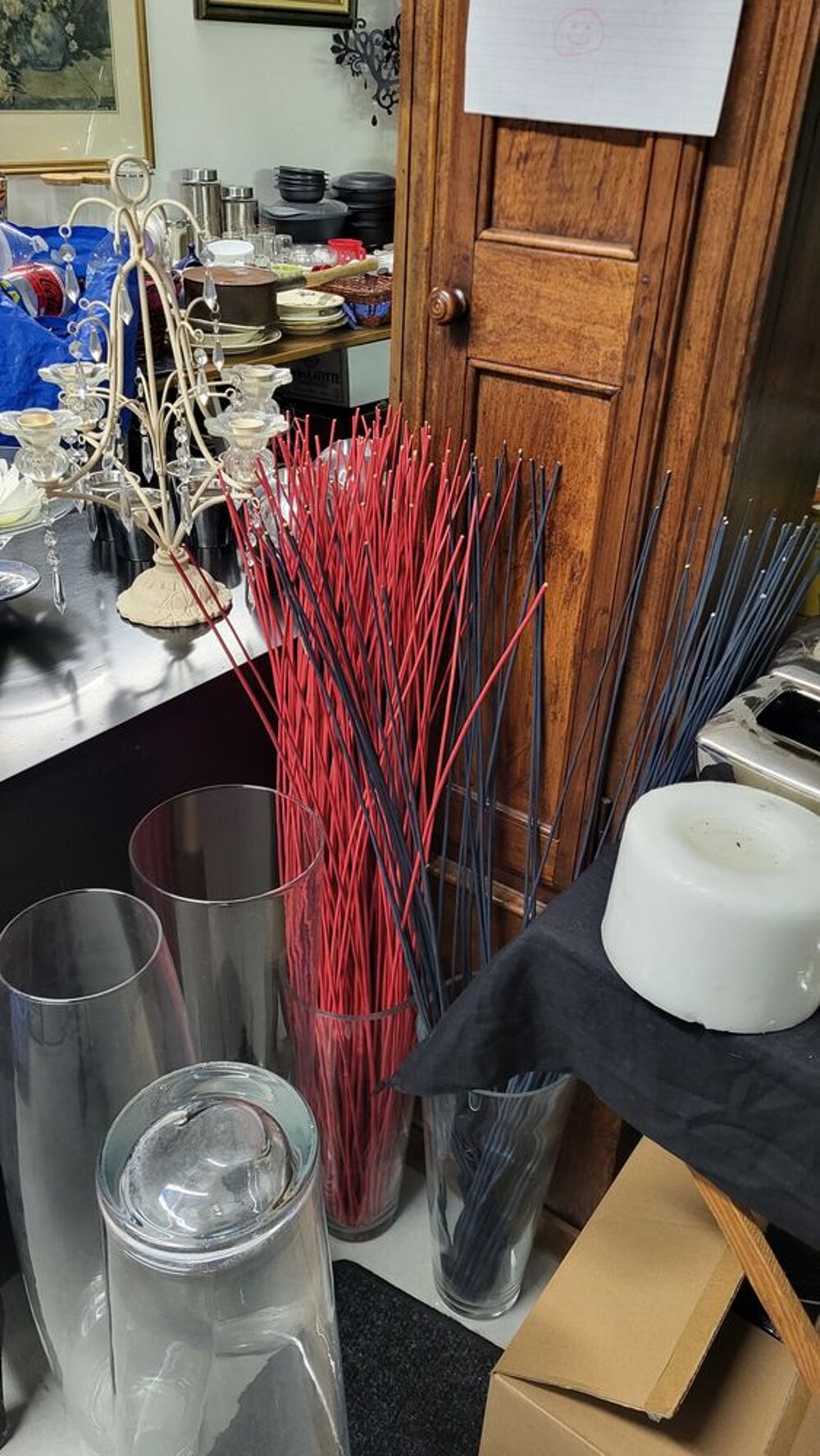 Grand vase en verre D�coration