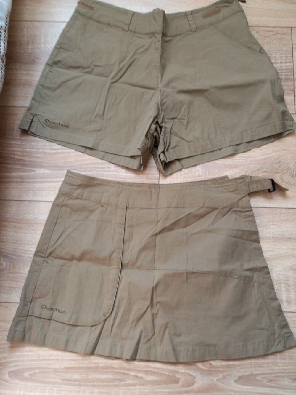 SHORT + MINI JUPE PORTEFEUILLE FEMME T 38 DECATHLON Vêtements
