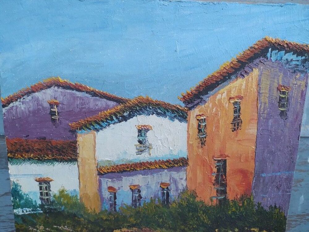 Tableau Village P&eacute;ruvien Cuzco Mexique 
Décoration