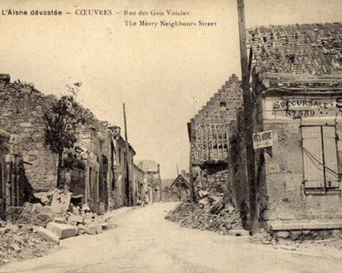 Carte postale sur Coeuvres 5 Viry-Noureuil (02)