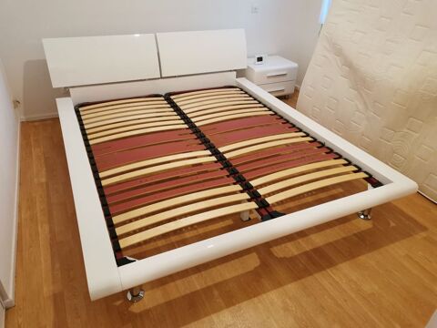 Lit Laqu Blanc avec matelas 160X200 et commode 180 Montastruc-la-Conseillre (31)