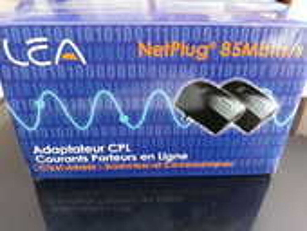 2 prises CPL LEA NetPlug Turbo 85Mbps Photos/Video/TV