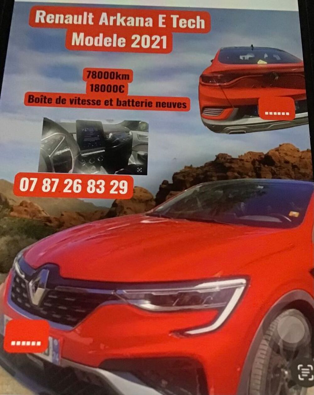 Arkana E-Tech 145 - 21B Intens 2021 occasion 74490 Saint-Jeoire