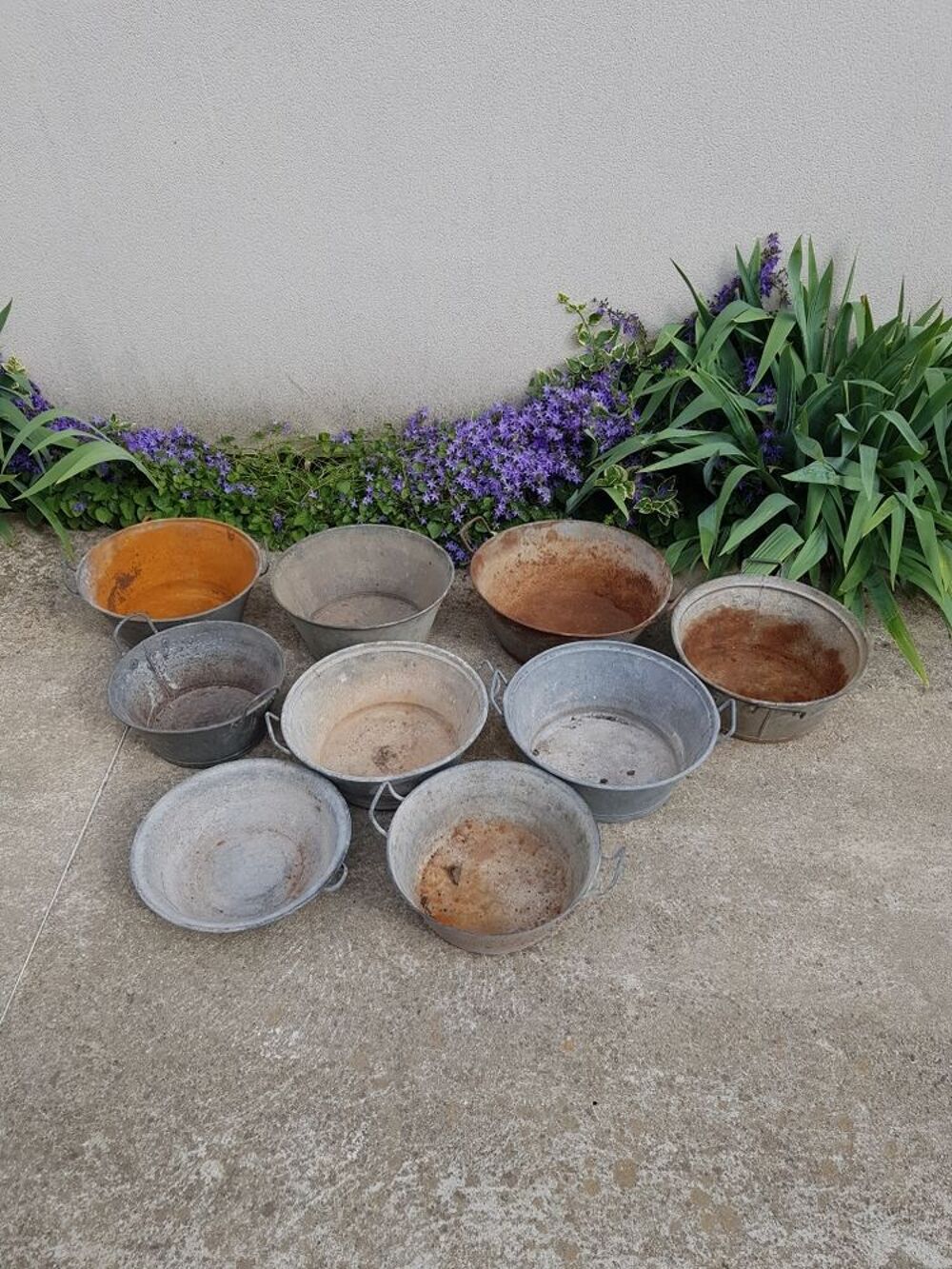 bassine en zinc galva Jardin