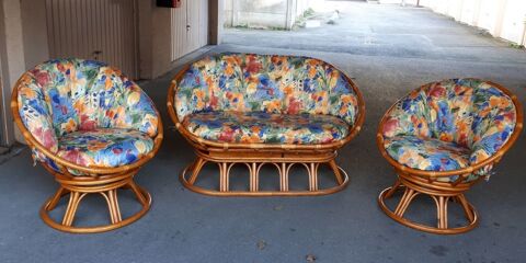 Canap�+++2+fauteuils+en+rotin+-+LE+ROTIN+DU+G� TINAIS 1000 Villemomble (93)