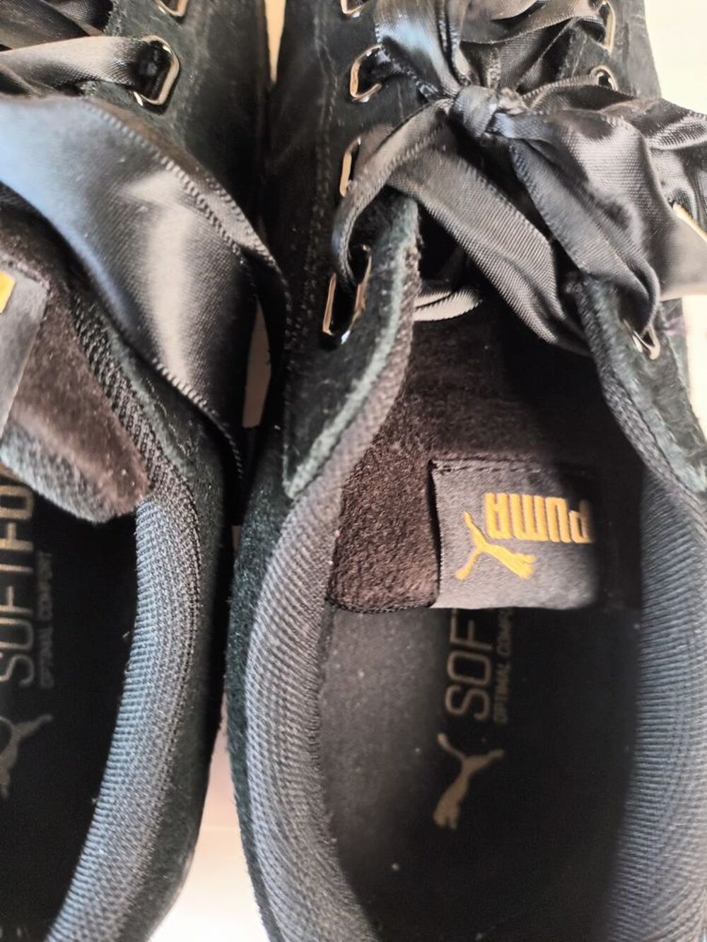 TENNIS NEUFS NOIRS FEMME TAILLE 39 PUMA SOFTFOAM Chaussures